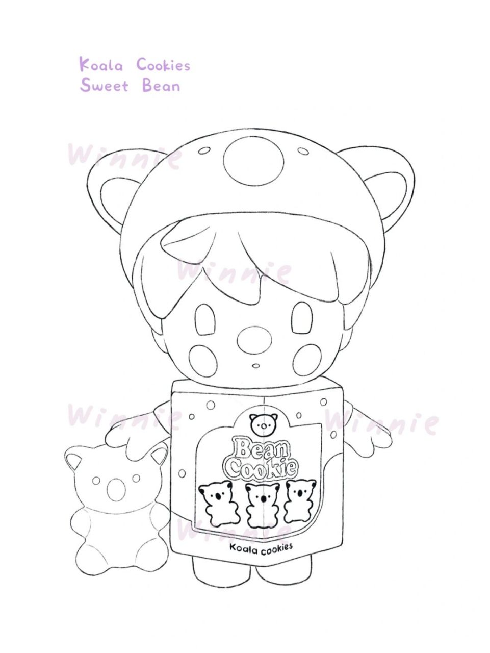 【手绘彩铅盲盒】小甜豆超市考拉饼干/附线稿 老规矩:完整绘画过程