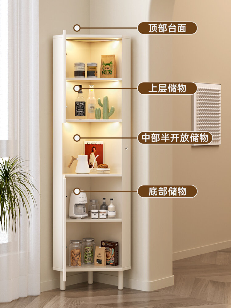 完美利用墙角空间的角柜,好看又能装