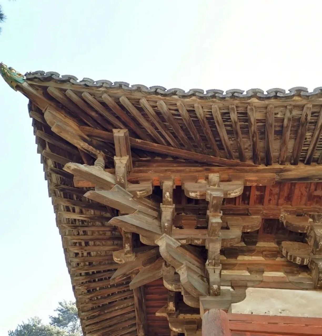 中国古建的灵魂—斗拱 为了避开木结构容易受水湿的缺点,于是大屋顶
