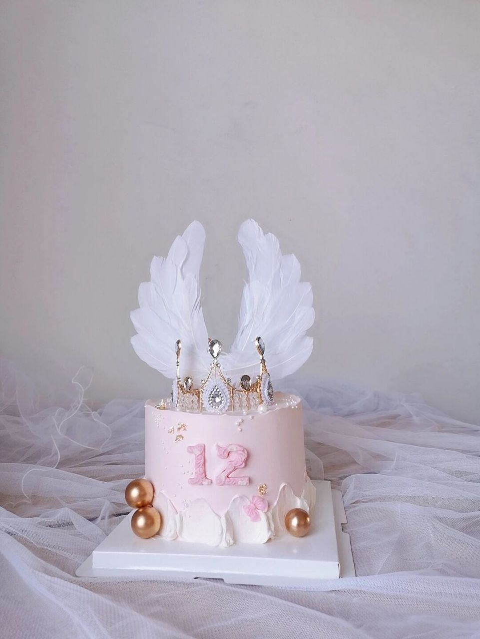 女孩儿皇冠蛋糕 12岁生日蛋糕