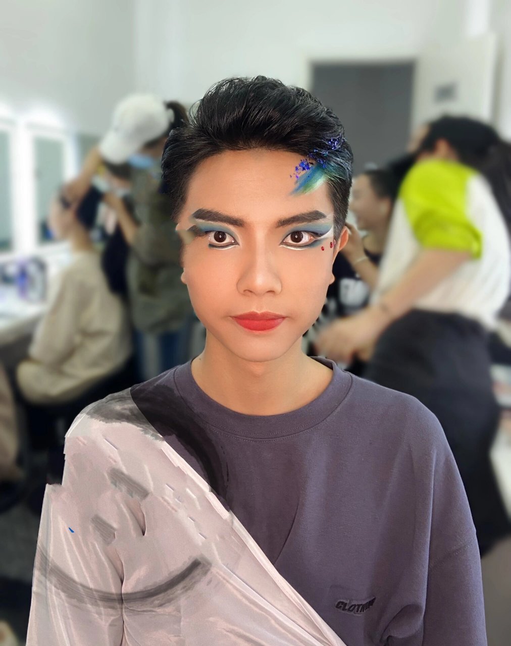 男生舞蹈妆容 原创妆容设计