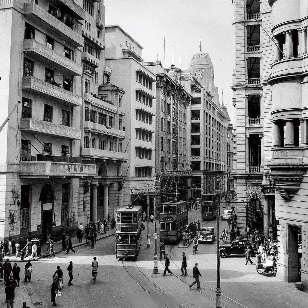 上世纪五十年代香港中环
