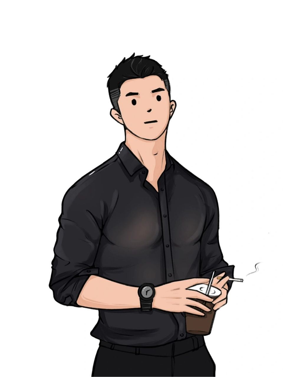 正装 头像 微信头像 豆豆眼合集 客单 约稿