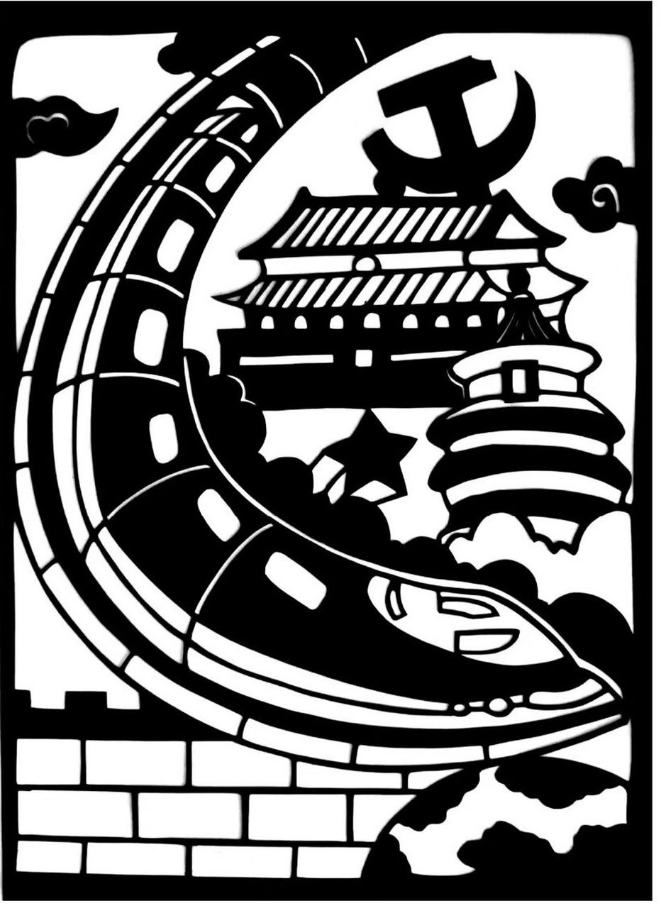 爱国主题剪纸   家长们看过来了,发愁剪纸作业的来关注啦 1.