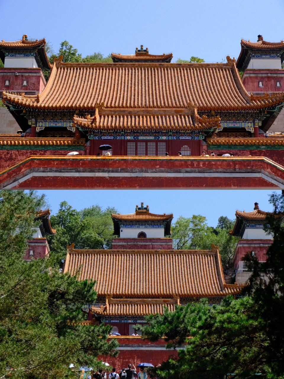 颐和园内的藏式建筑群|四大部洲 位于颐和园内的四大部洲 	 是根据古