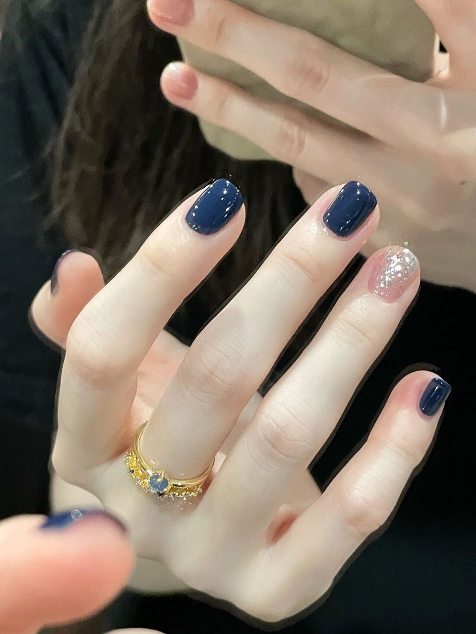 冷色系天花板98深海水手蓝显白美甲 色号:b16水手蓝77b18星河