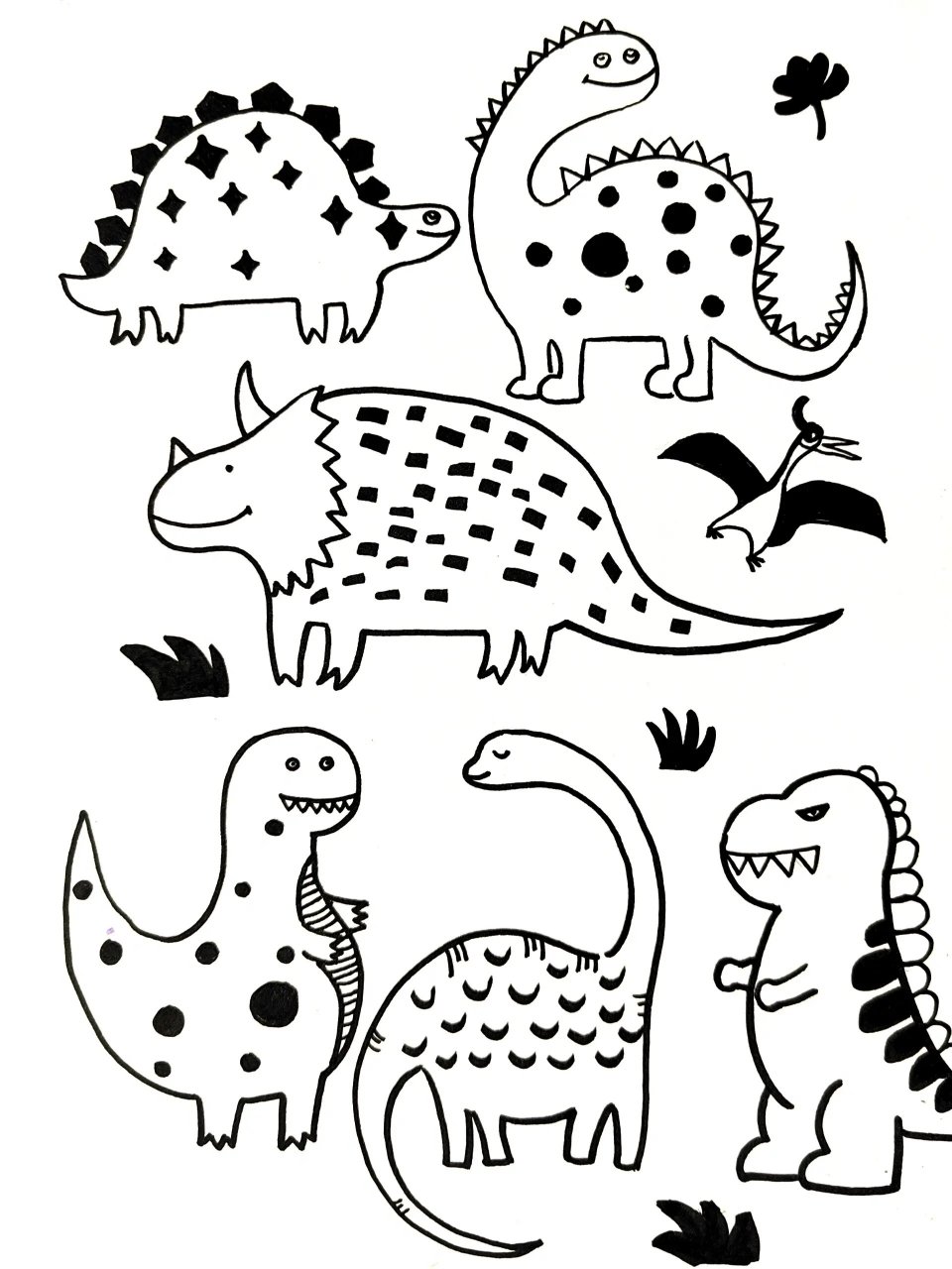 小恐龙简笔画