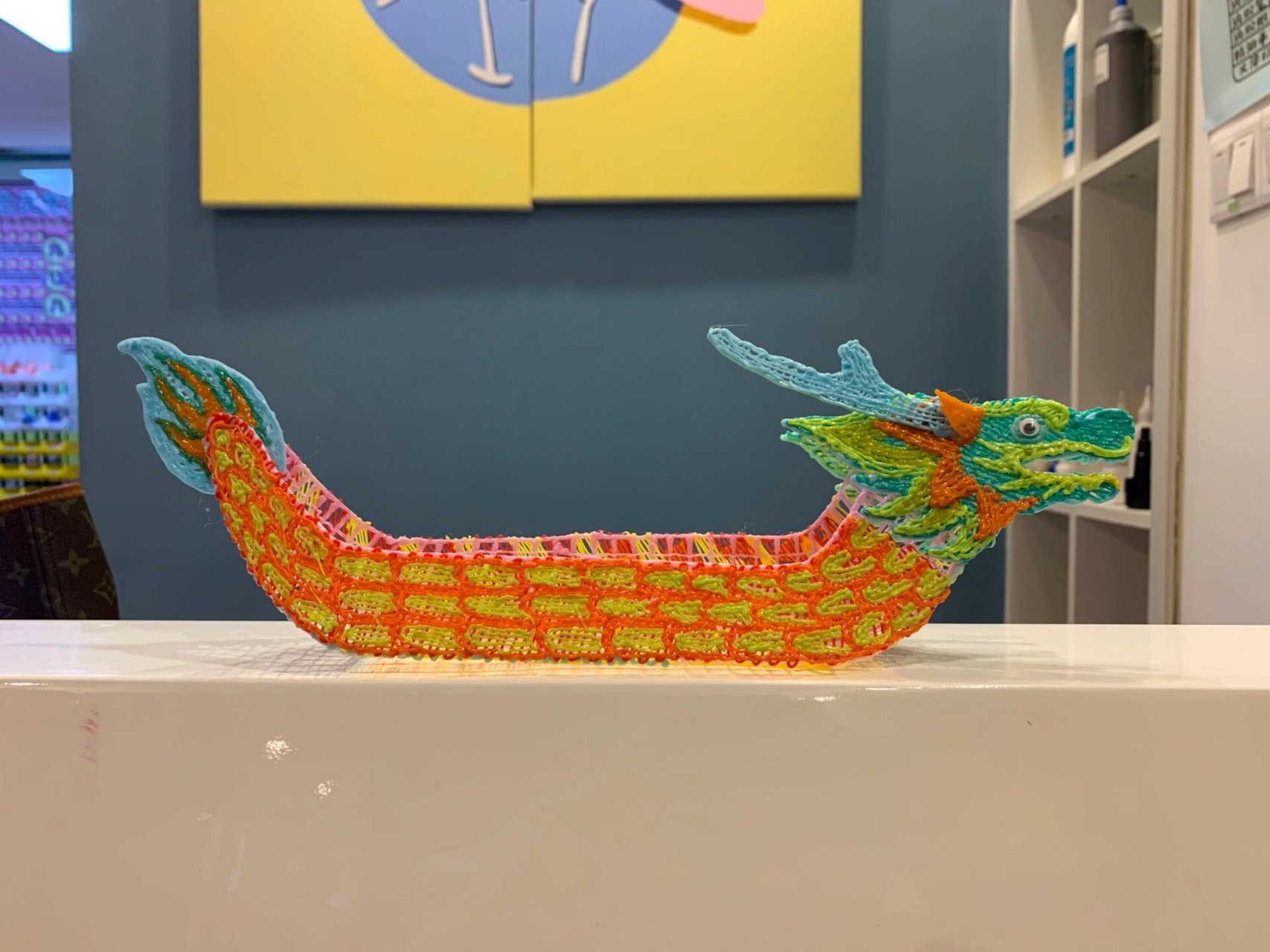 3d打印笔制作龙舟有图纸哦 3d立体绘 端午龙舟3d打印笔制作