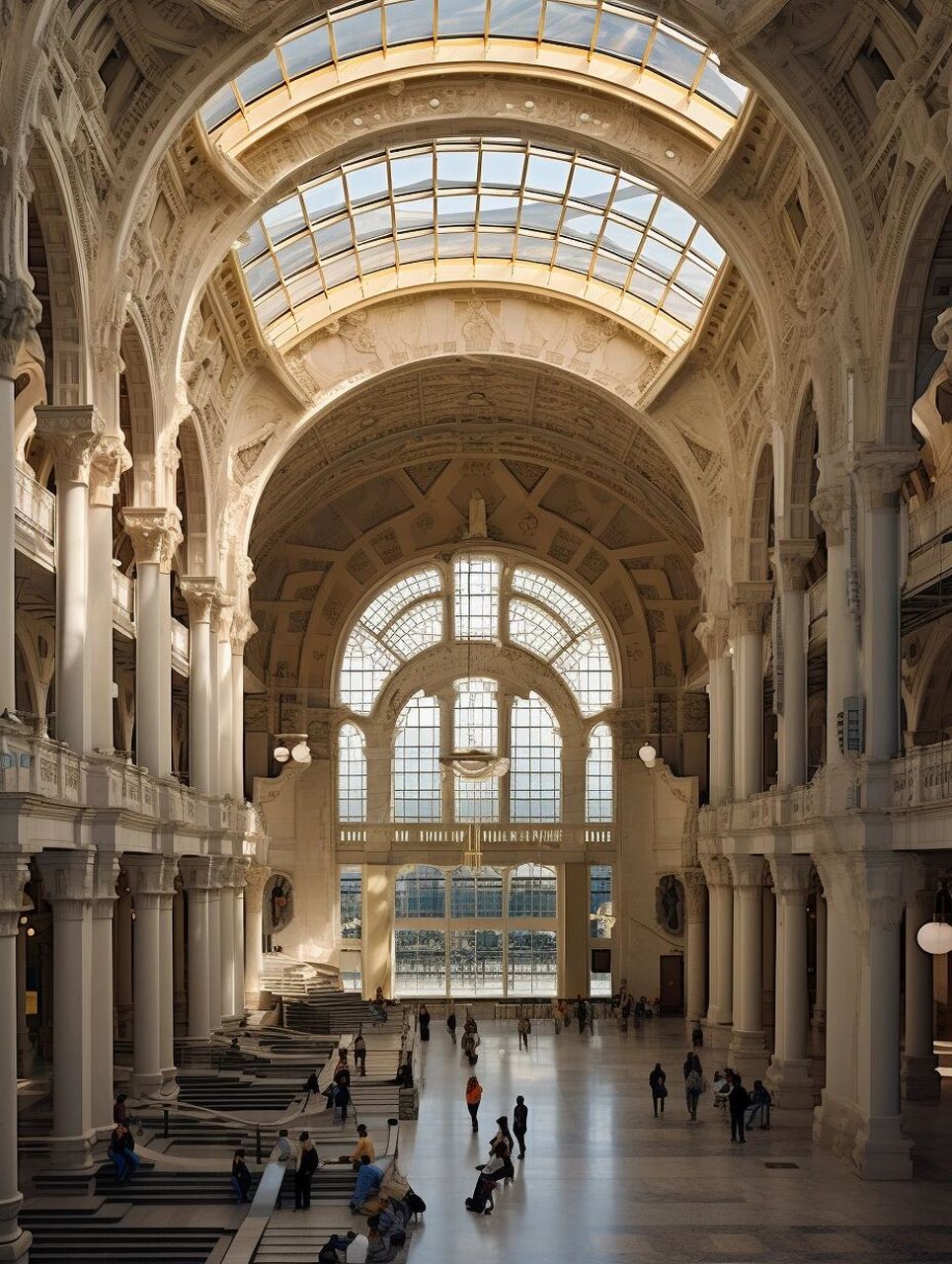 意大利热那亚王子火车站是一座令人惊叹的建筑杰作,将古典和现代元素