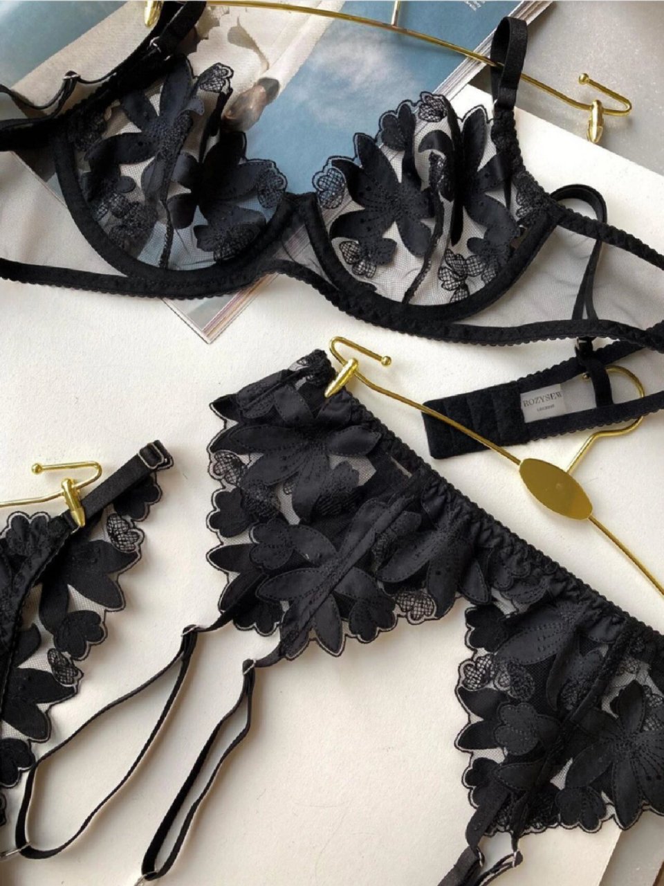 黑色性感尤物内衣合集 绝美身材凹凸有致