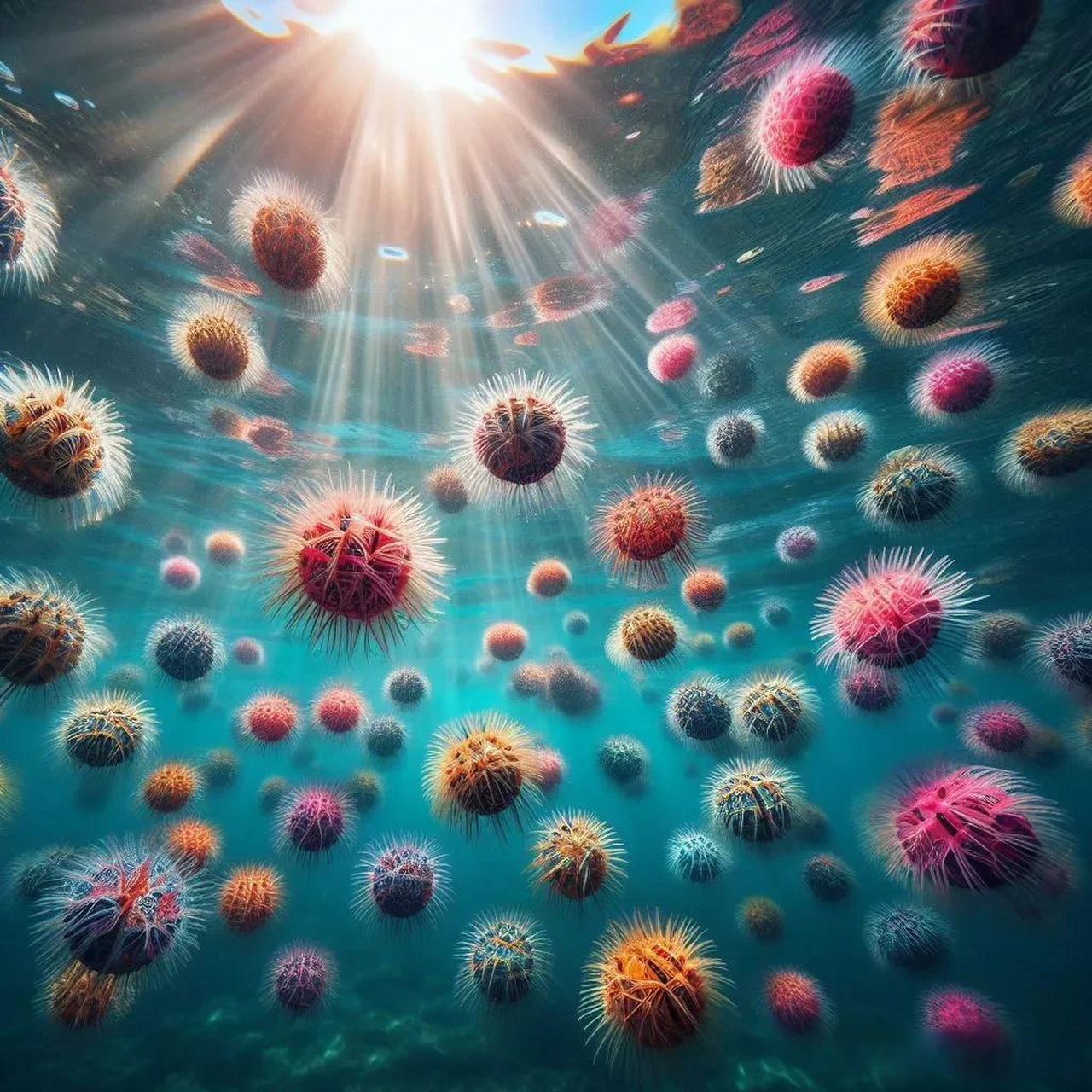 海苹果:海洋中的神秘生物 海苹果是一种动物,属于棘皮动物门,和海参