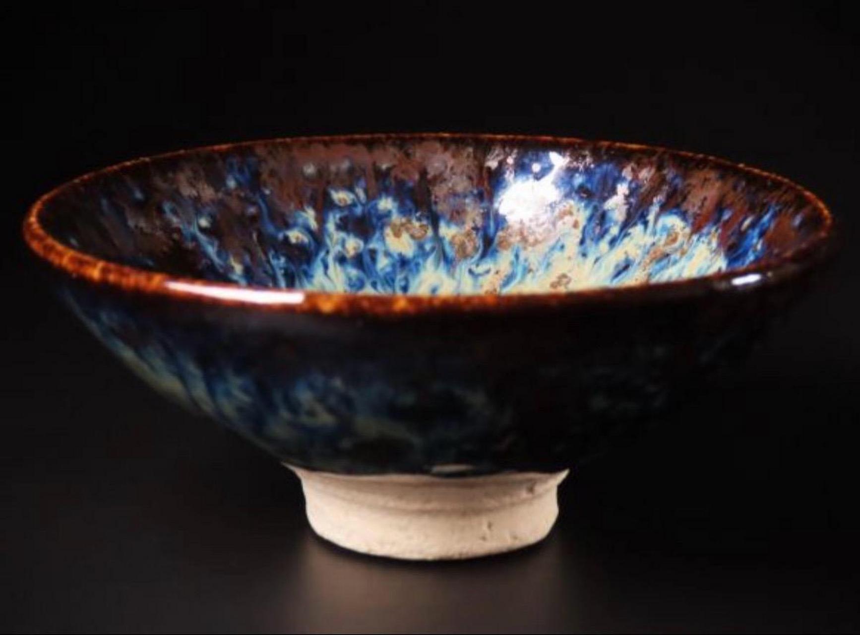 被誉为人间国宝的木村盛康,他的天目作品在日本天目界中属顶级品,荣誉