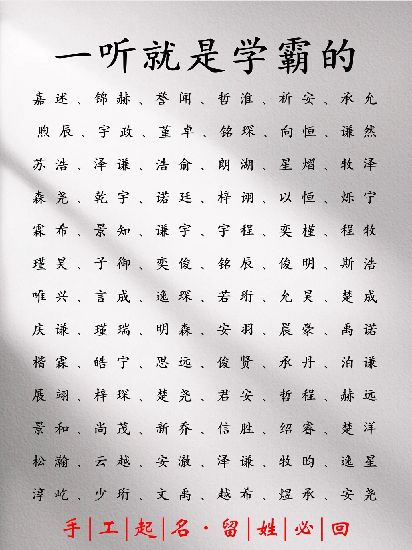 一听就是学霸的男孩名 【知翊】 —— "翊"读yì,翊字本意指飞的样子