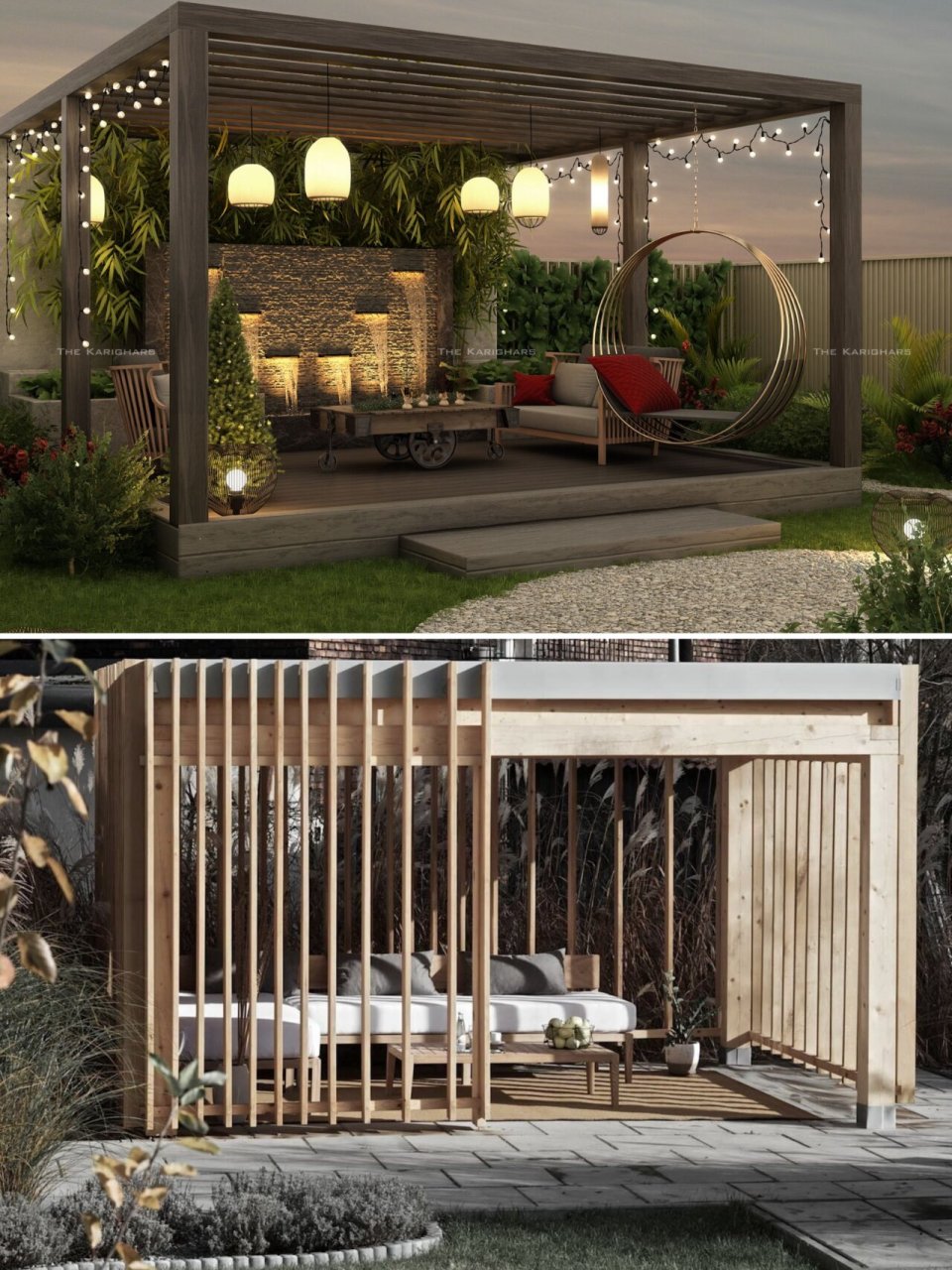 快给你的院子安排一款实用又好看的廊架6015 花园廊架可以结合