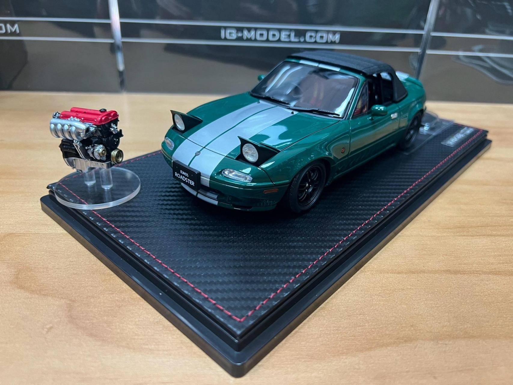 ig 1:18 马自达 eunos roadster (na) 附送b6-ze引