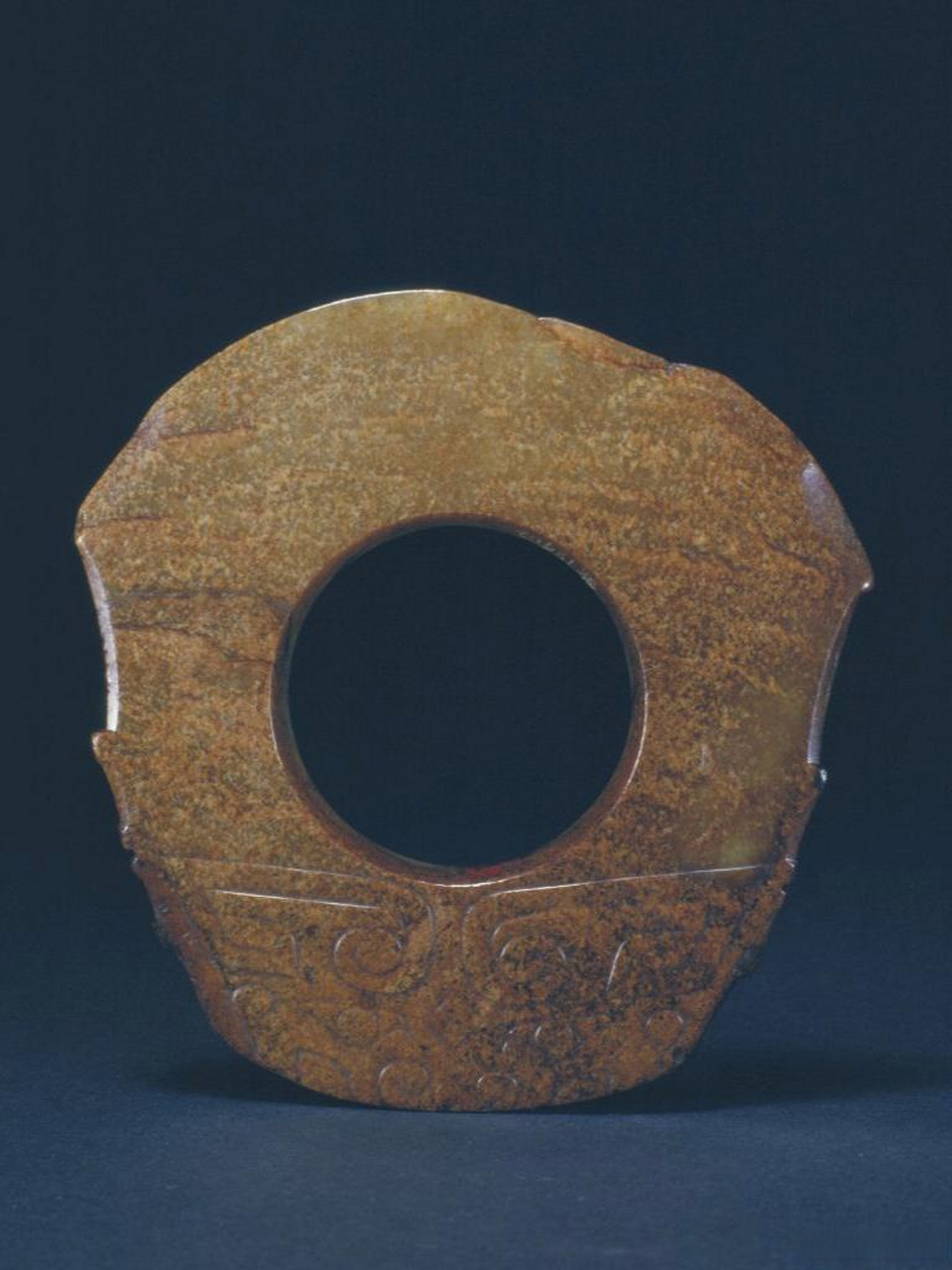 商代玉戚,被清宫改造四不像