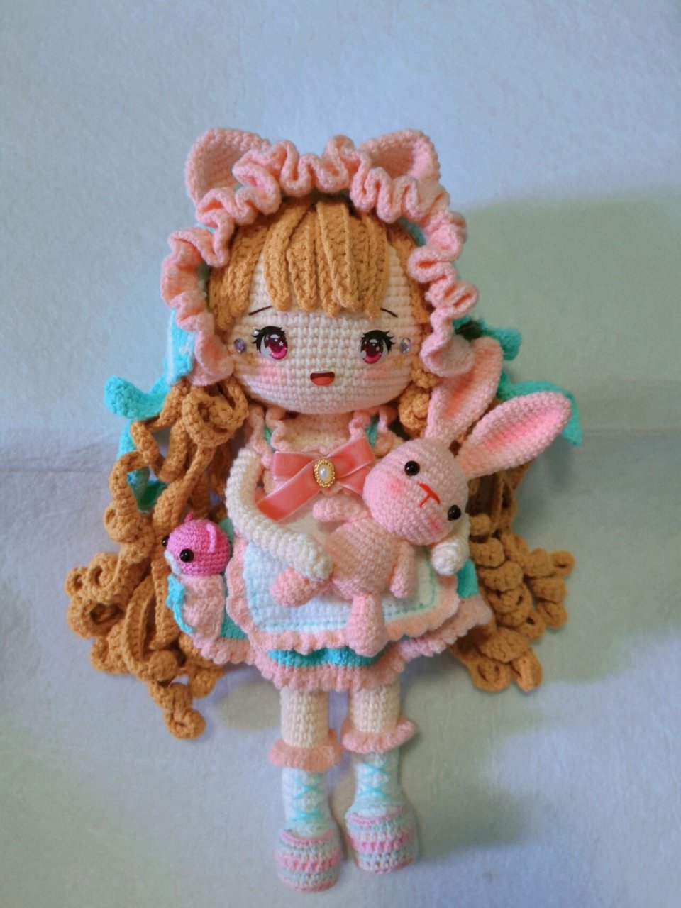 钩针许愿娃娃十三月 耗时十一天的娃娃够精致吗 ,图解太多页了发在下