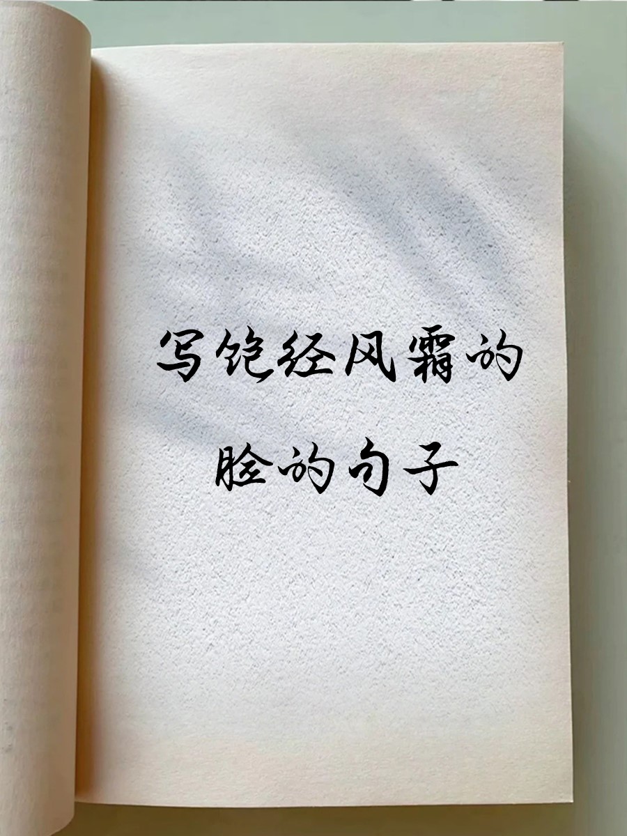 写饱经风霜的脸的句子