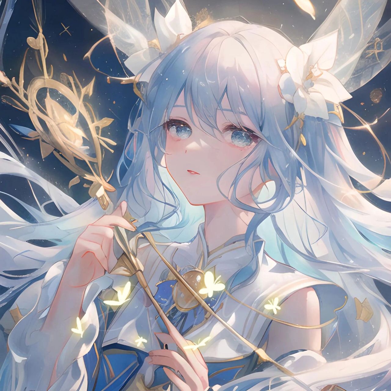 梦沉星河|看起来清冷气质的动漫女头