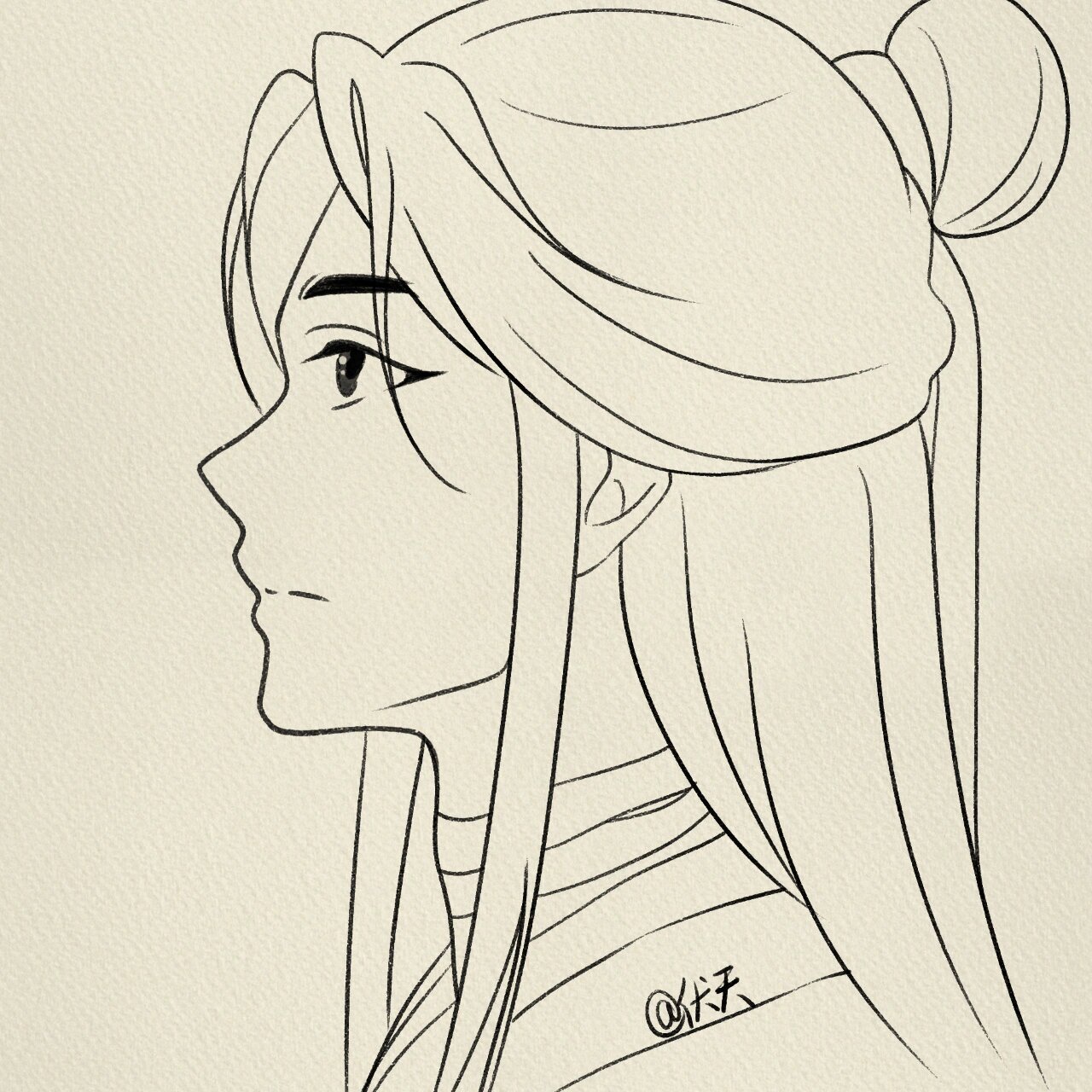 谢怜简笔画‖(64)