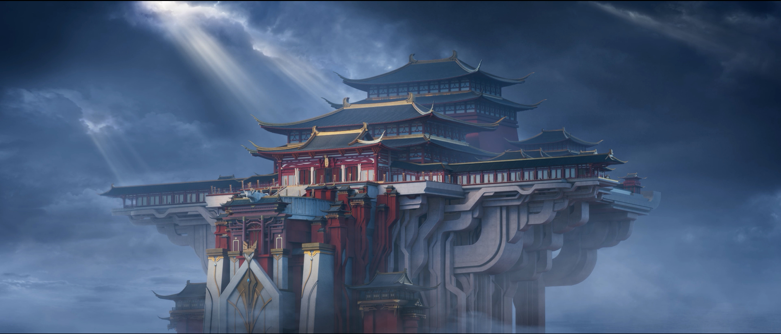 王者荣耀风景图王者荣耀场景原画王者长安城图片王者荣耀大理寺图片