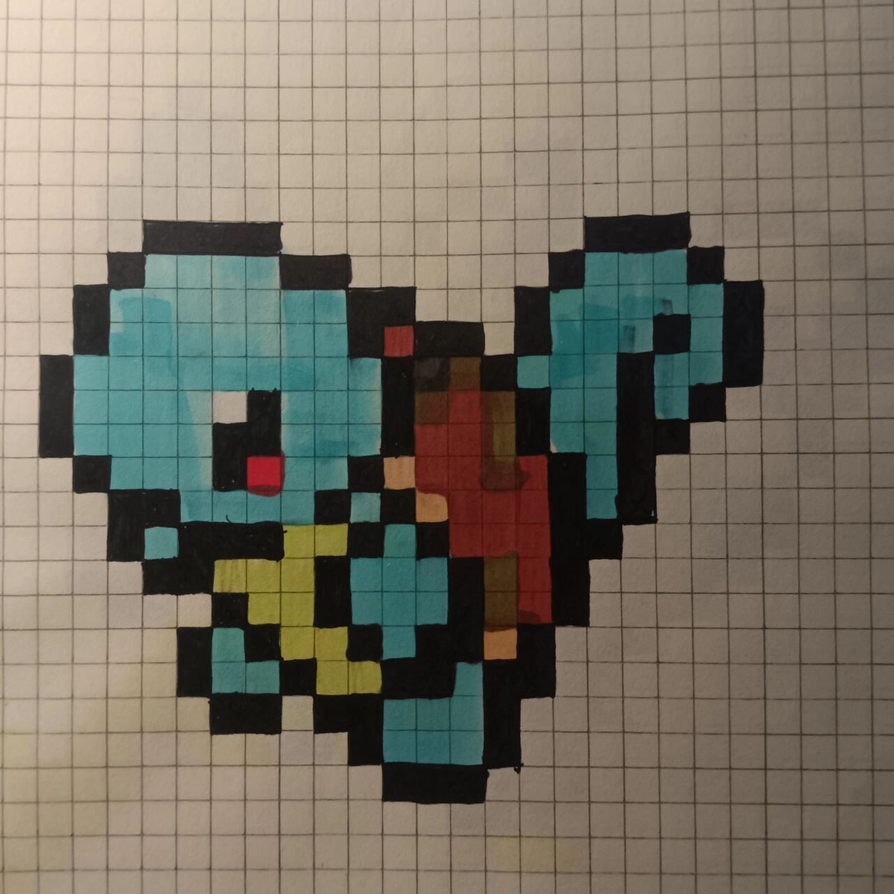 方格画杰尼龟篇