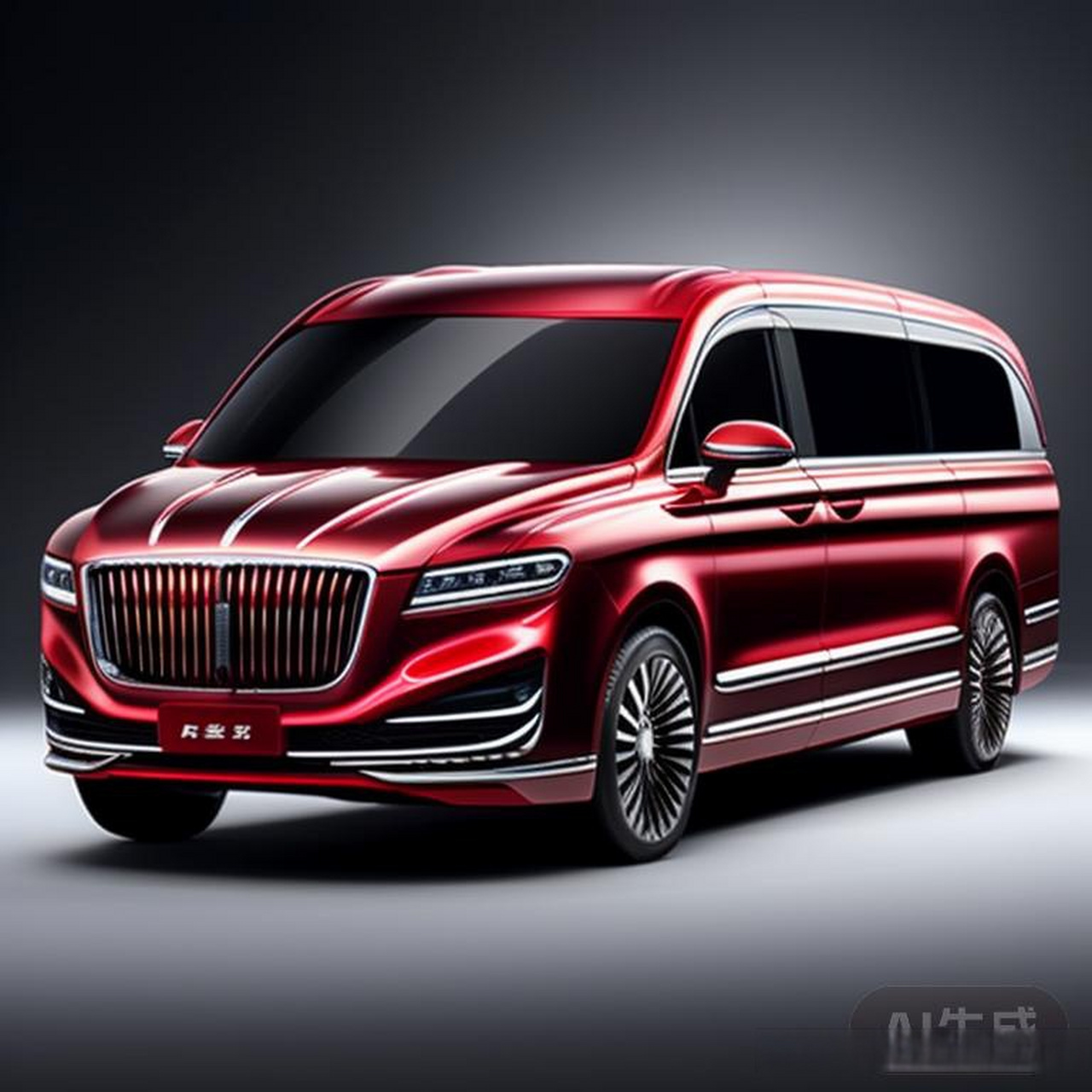 车红旗汽车mpv商务车汽车设计