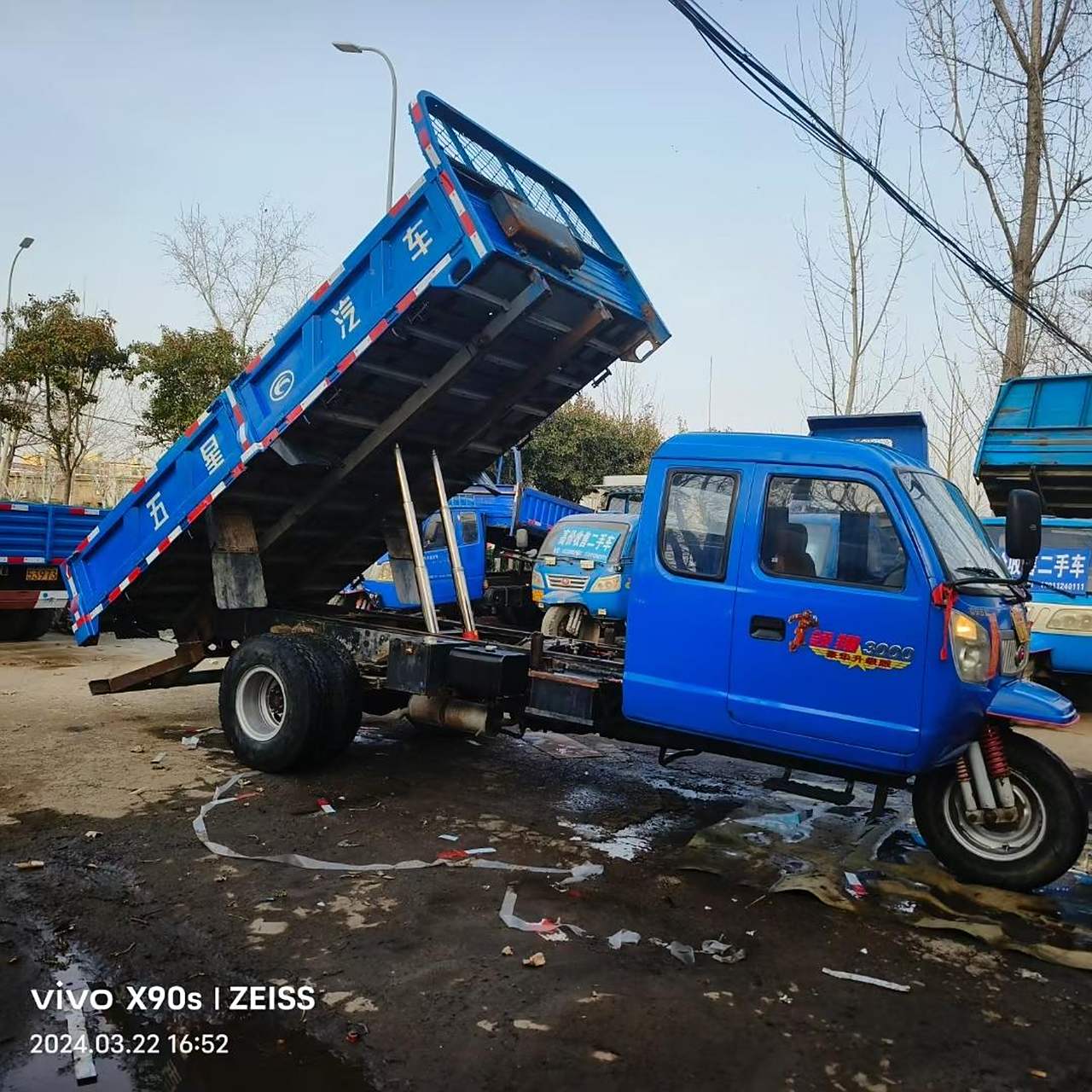 精品福田五星大五轮兜长4米3宽2米1高低速断气刹全柴490机器825/16