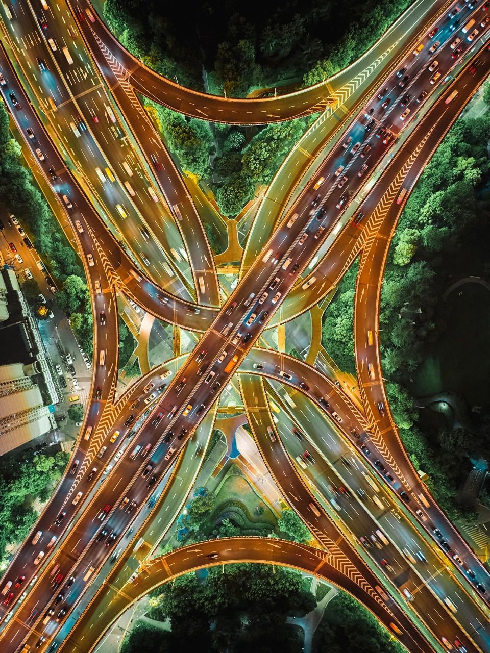 风光摄影|上海立交桥 上海最美立交,大疆御2pro拍摄