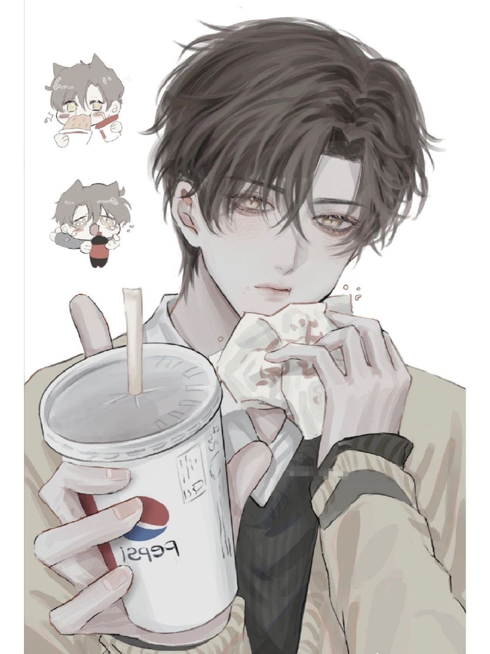 萌一点的简隋英来啦!!! 这张图真的好可爱啊啊啊 萌化啦有木有!!!