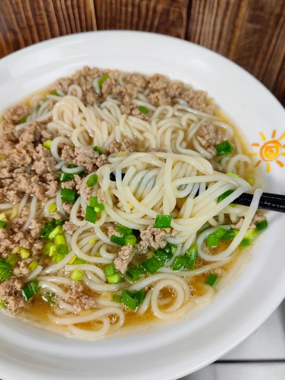 美食分享 肉沫汤粉 肉沫清汤粉 早餐不知道吃什么,来一碗简单美味的肉