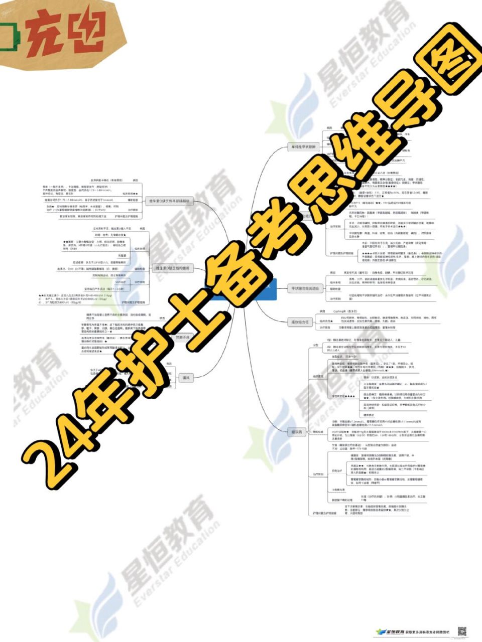 内分泌代谢疾病病人的护理~护考思维导图 第1章~第21章思维导图 护考