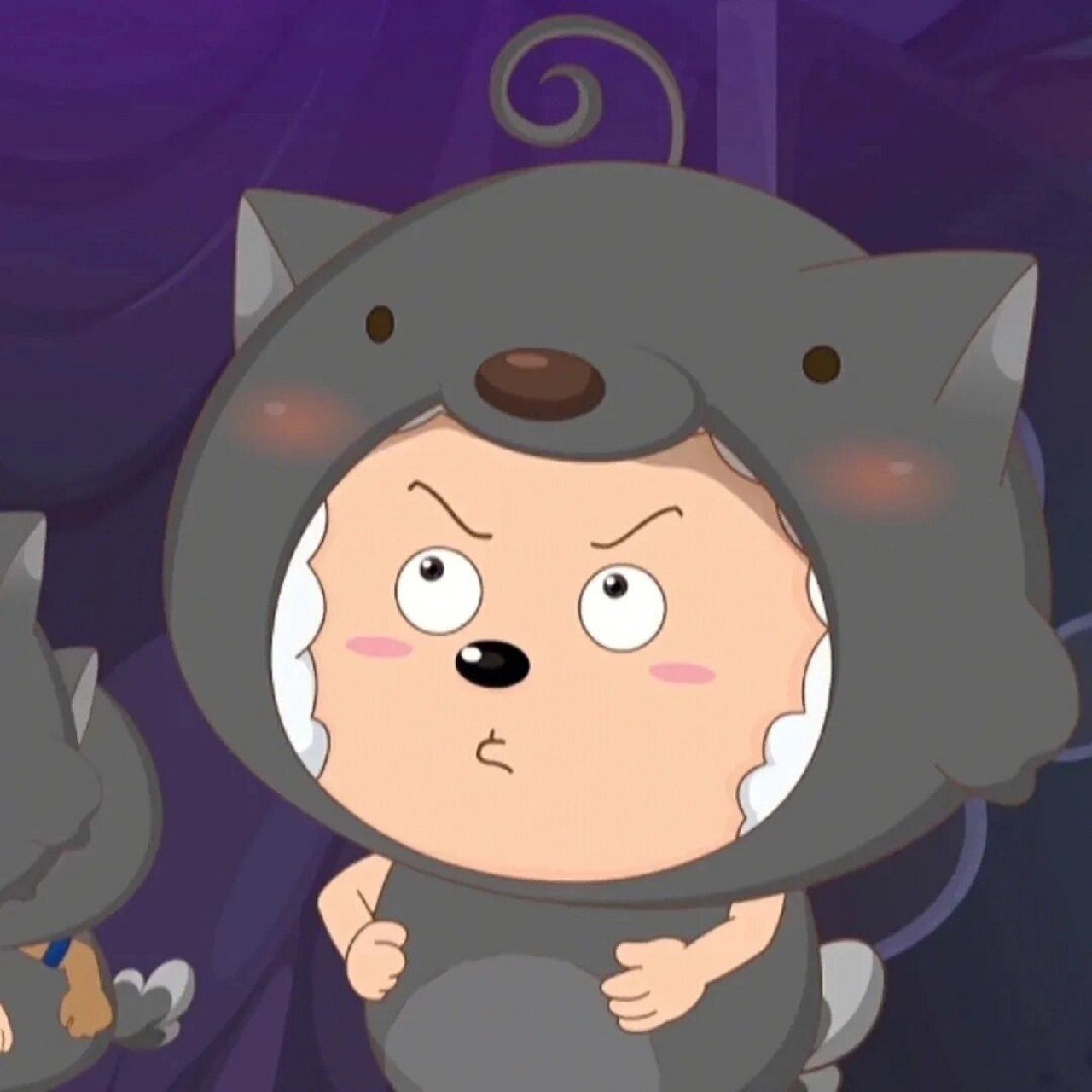 扮成狼的懒羊羊(头像) #懒羊羊# #喜羊羊与灰太狼# #头像分享