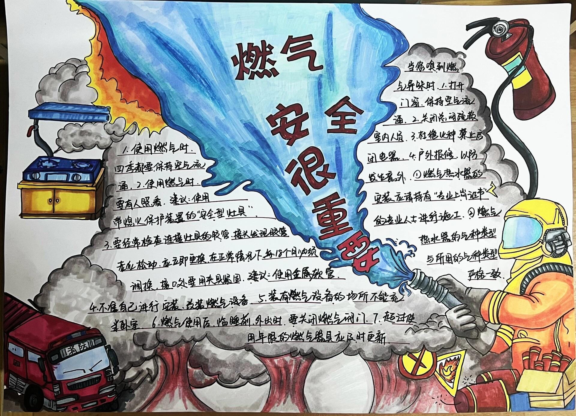 燃气安全手抄报