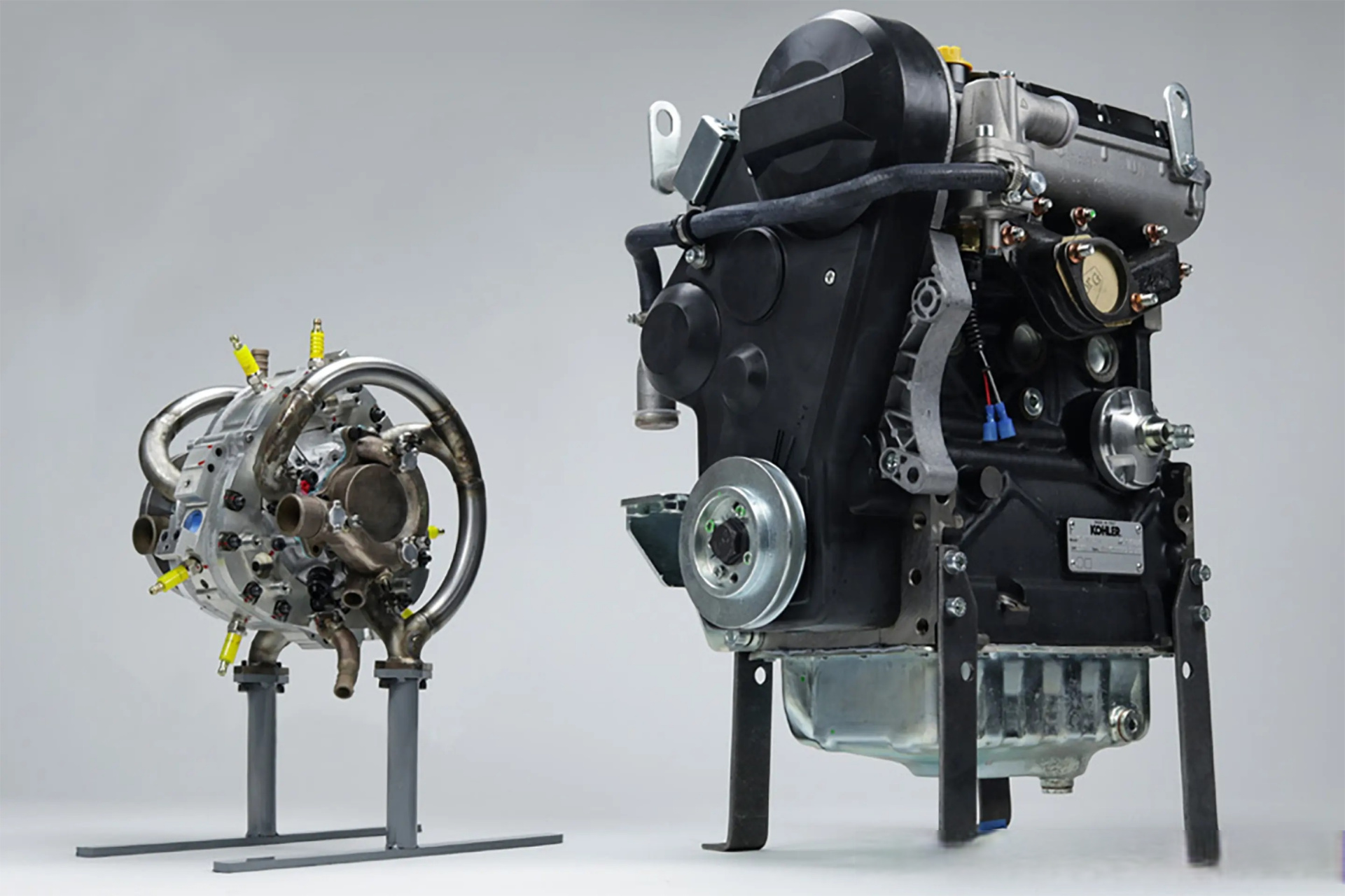 liquidpiston的xts-210汪克尔转子发动机,尺寸只有篮球大小,功率(25