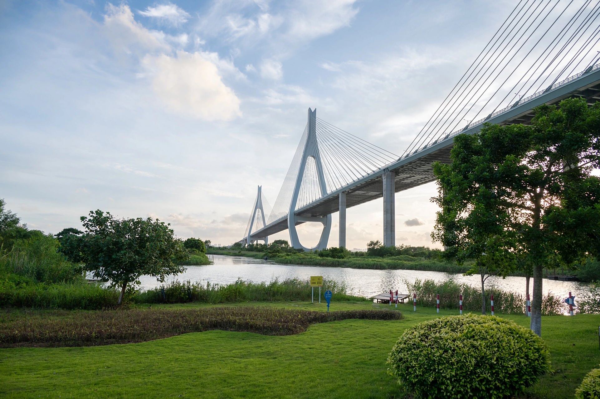 珠海横琴芒洲湿地公园 停车方便 可看日落 休闲散步
