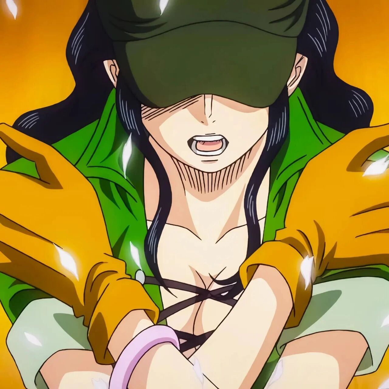 罗宾酱 这套绿色的衣服真的太爱了