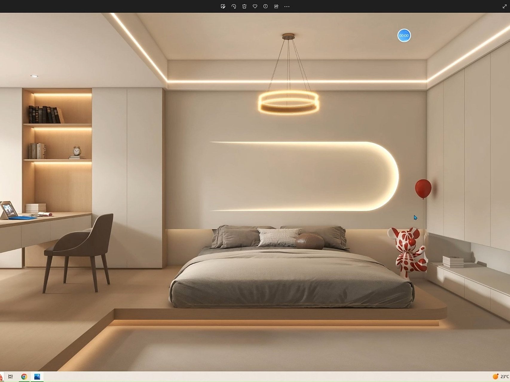 酷家乐-吊顶四周线性灯带