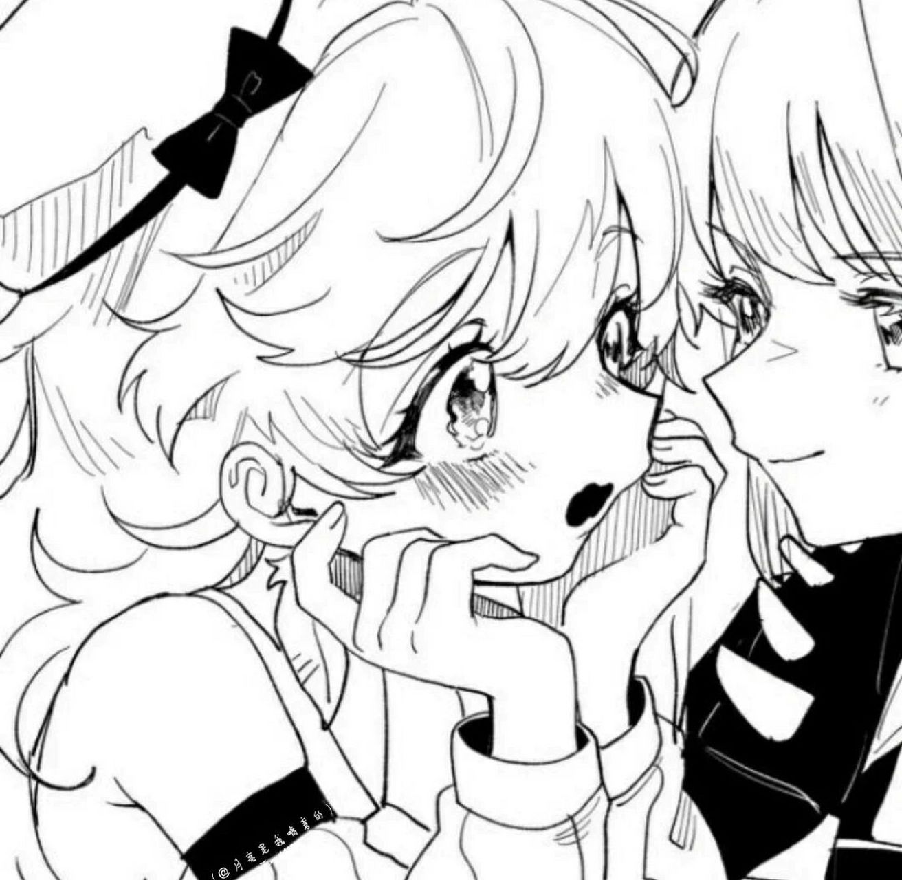 黑白动漫闺蜜头像 要的自截02