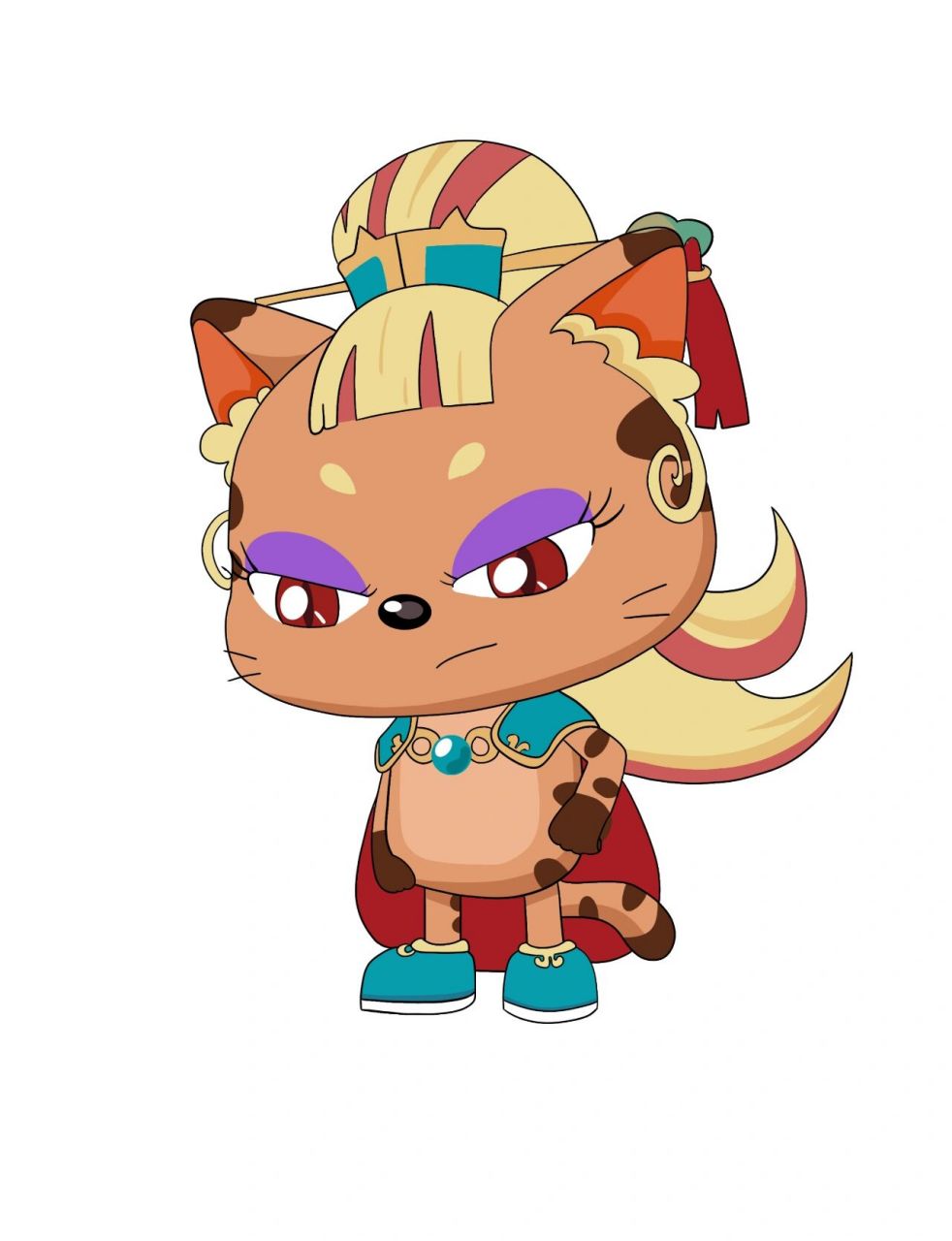 打卡喜羊羊与灰太狼12明日女王(含线稿)