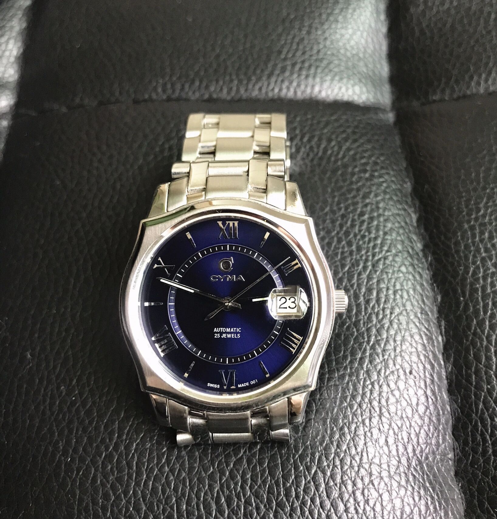 cyma西马自动机械男表瑞士原装手表