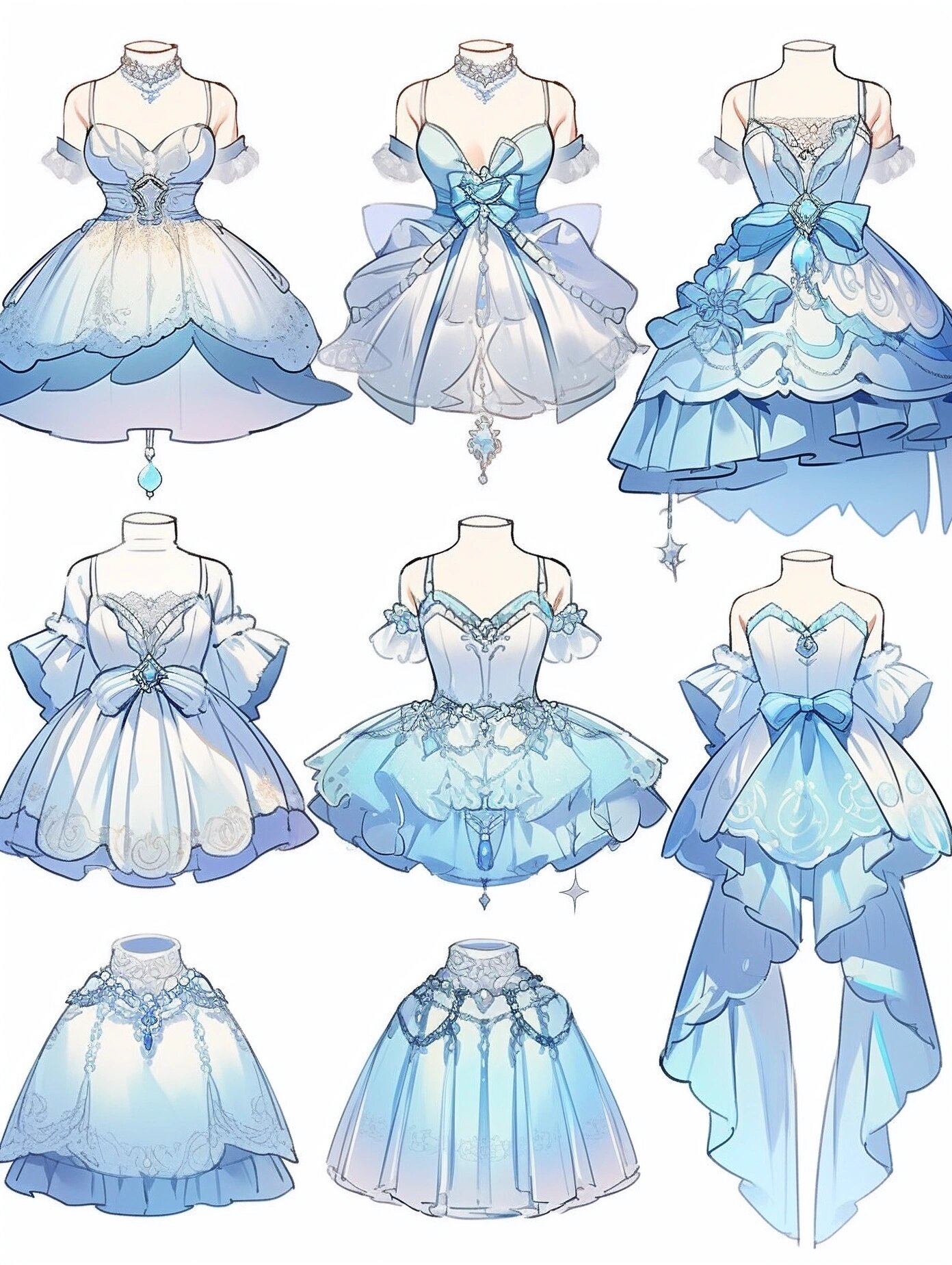 小裙子:服装效果图