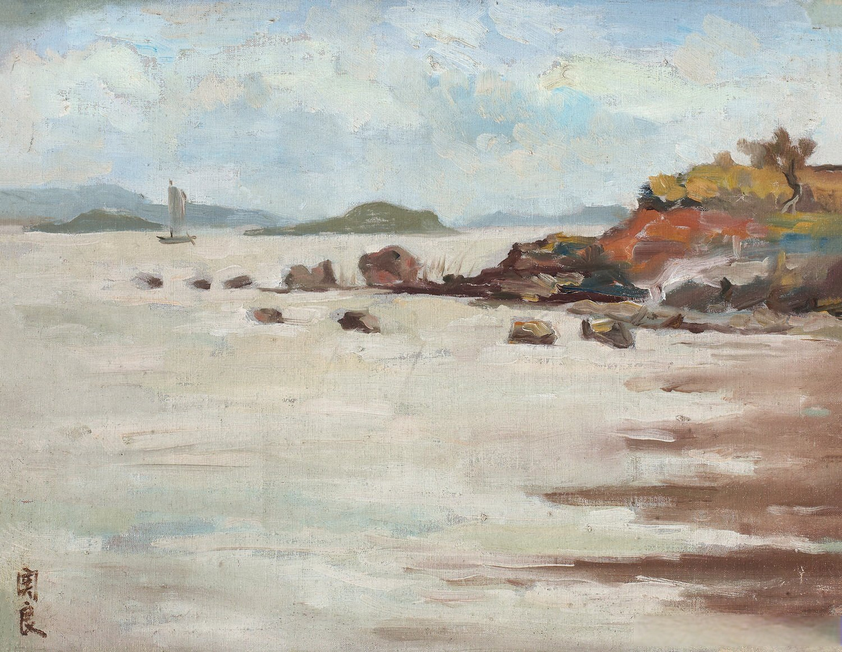 画家关良风景油画