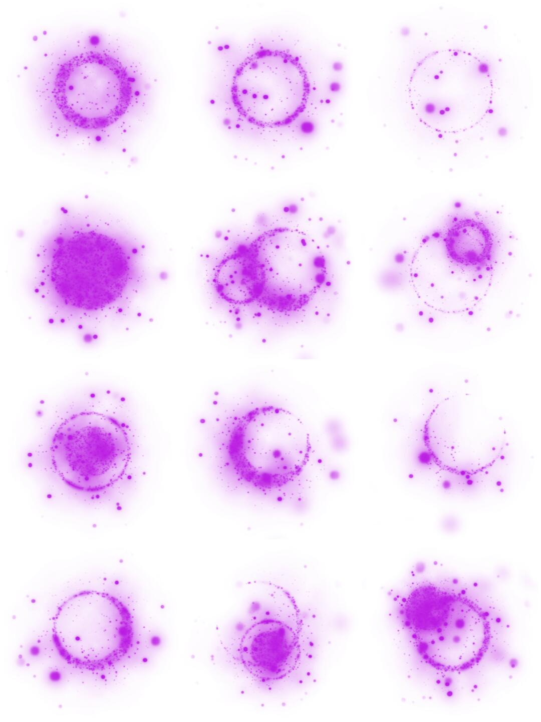 魔法梦幻光圈光环笔刷素材
