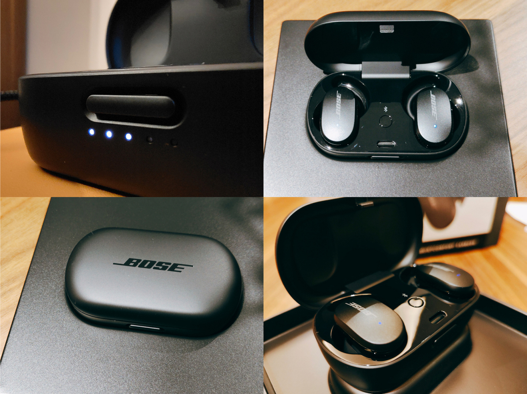 佩戴:bose qc earbuds单只耳塞重8.50克,入耳舒适稳固.