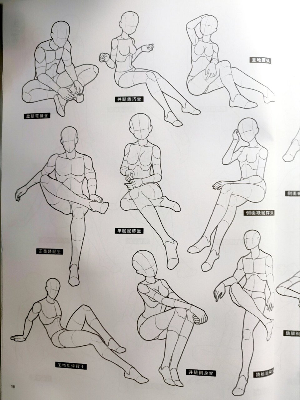 人体结构3——坐姿篇