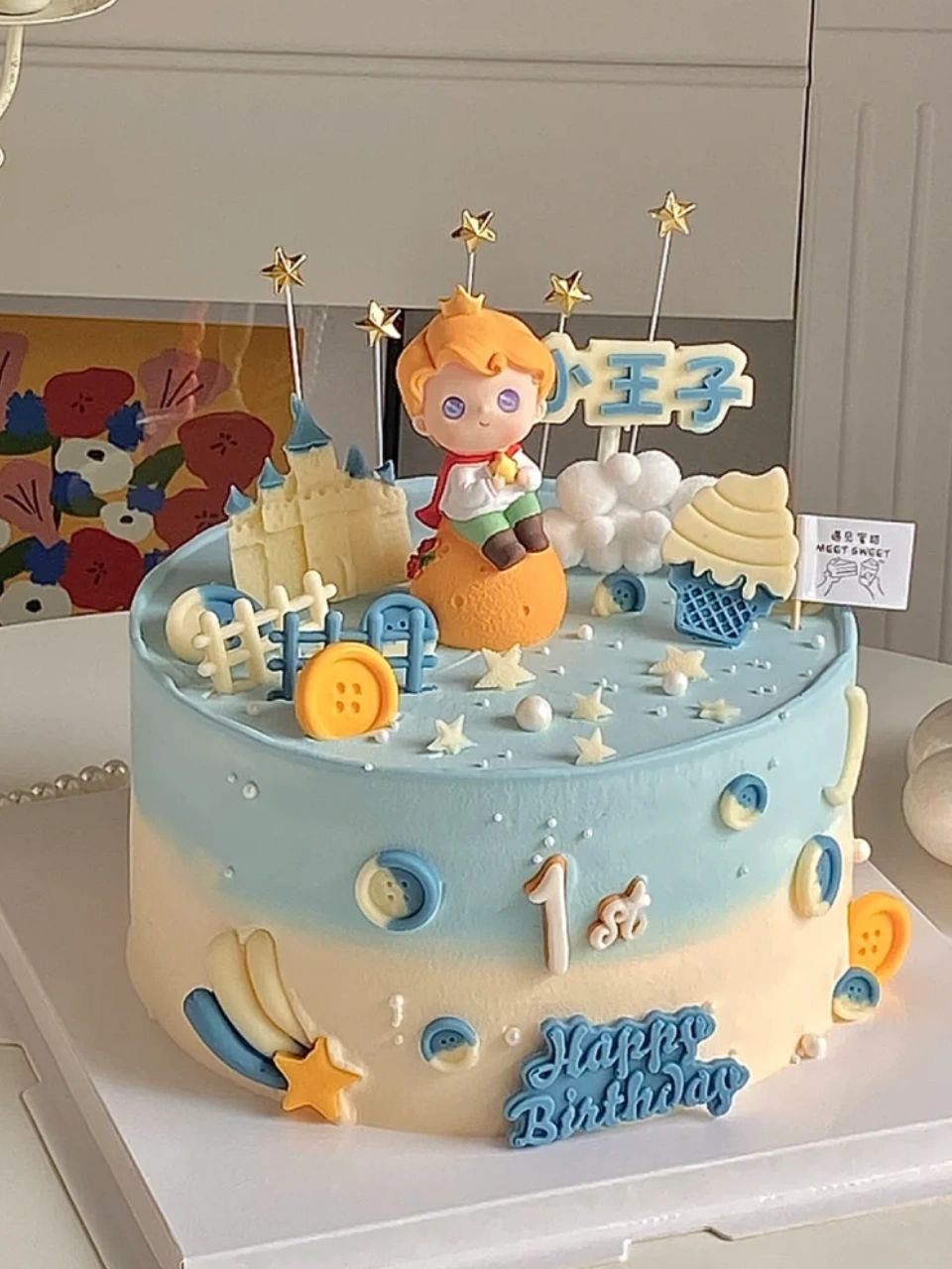 小王子蛋糕合集/男孩蛋糕@闲坐山水间的动态
