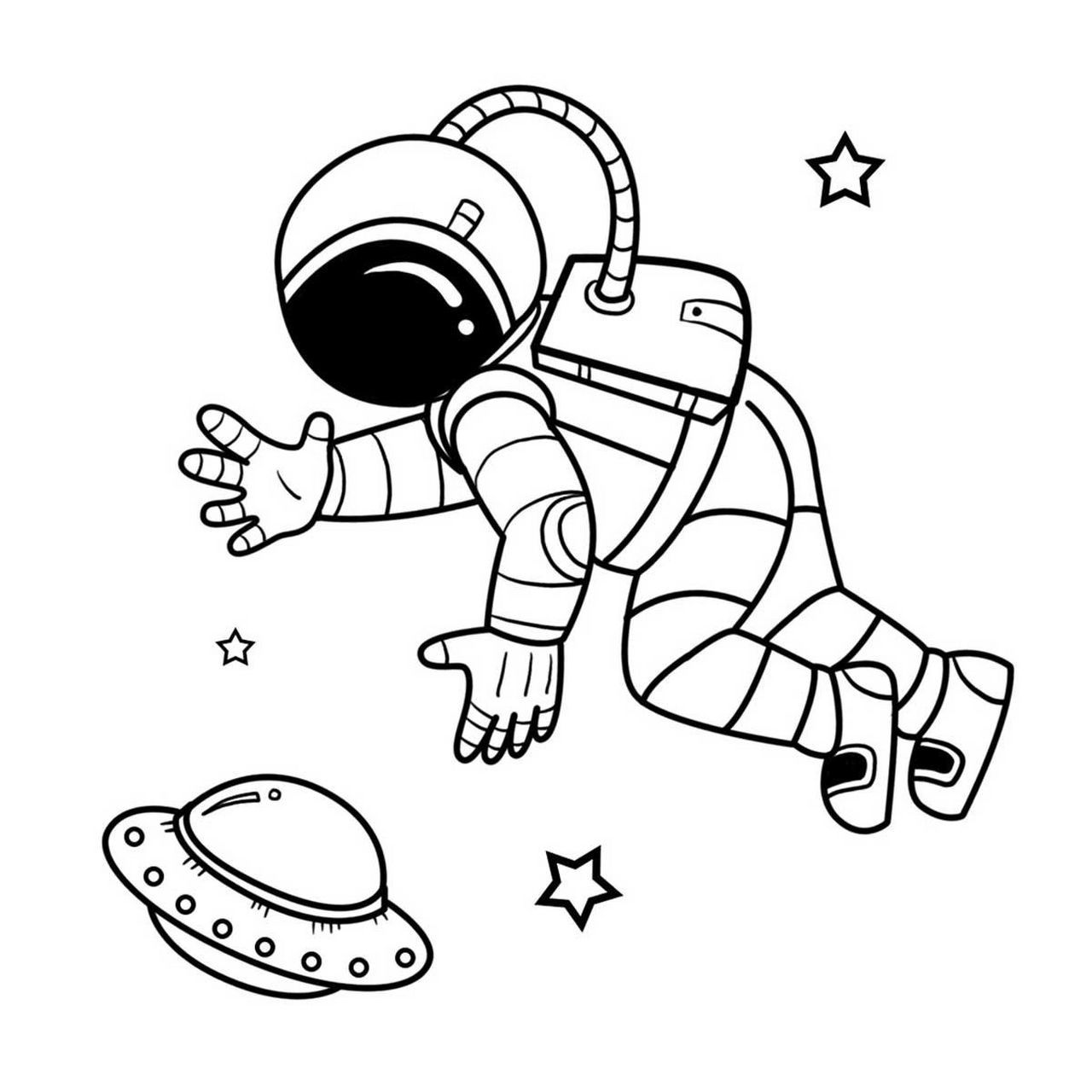 96快来画画|航天元素简笔画分享 给大家准备了一组航天宇宙相关元素