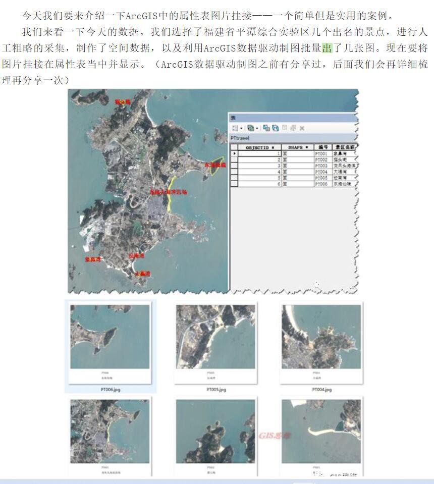 arcgis属性表挂接图片并显示