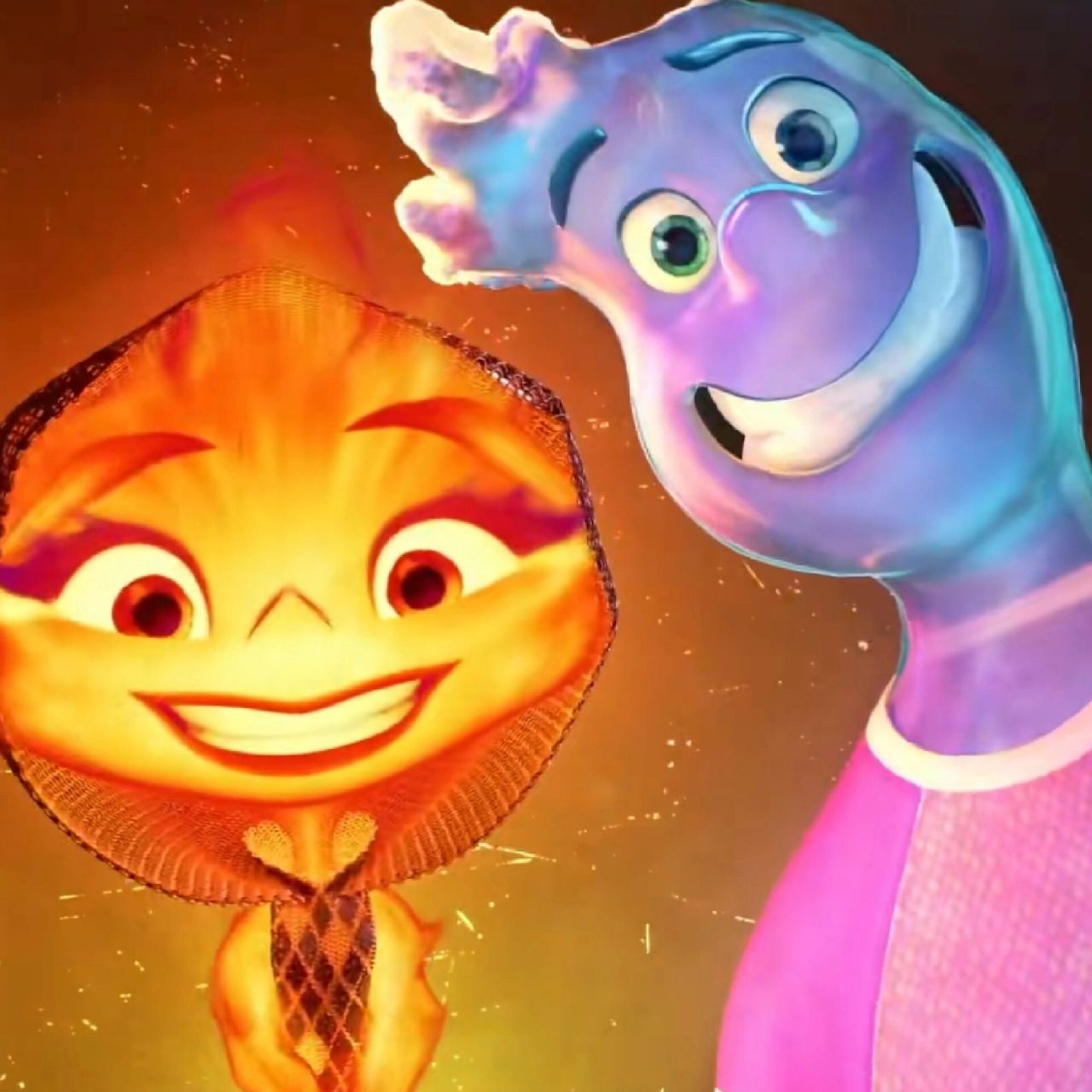 elemental9197疯狂元素城美漫情侣头像 elemental9197迪士尼